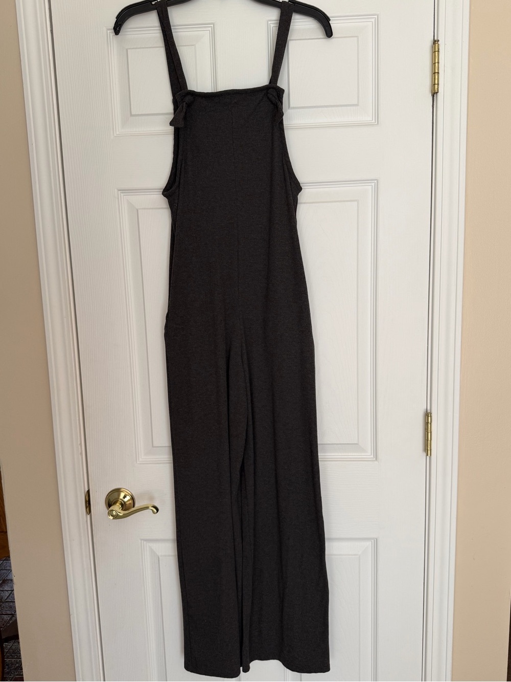 Classic dark gray Maxi Jumper Dress with Square Neck